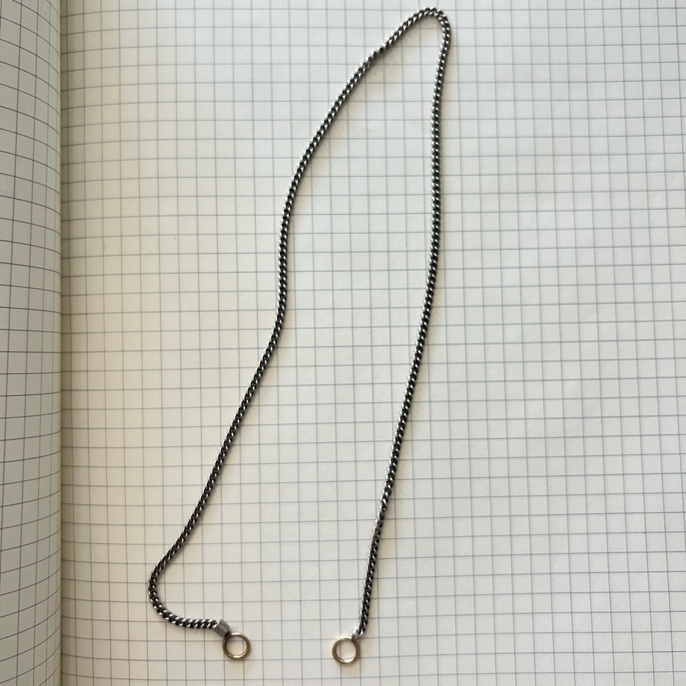 marla aaron Not So Heavy Curb Chain in Silver Necklace 16” - Picture 2 of 4